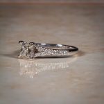 18Carat White Gold 0.75ct Diamond Solitaire w/ 0.30ct Accents Ring (Size L) 5x5mm Head - Image 6
