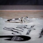18Carat White Gold 0.75ct Diamond Solitaire w/ 0.30ct Accents Ring (Size L) 5x5mm Head - Image 7