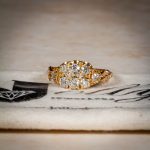 Vintage 18Carat Yellow Gold 0.70ct Diamond Cluster Ring (Size P) 9.5mm Widest - Image 8