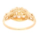 Vintage 18Carat Yellow Gold 0.70ct Diamond Cluster Ring (Size P) 9.5mm Widest - Image 5