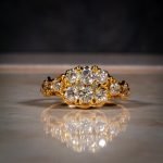Vintage 18Carat Yellow Gold 0.70ct Diamond Cluster Ring (Size P) 9.5mm Widest - Image 2