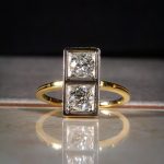 18Carat Yellow Gold 1.54ct Diamond Two-Stone Ring (Size R) 2x16mm - Image 16