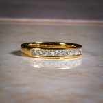 18Carat Yellow Gold 0.50ct Princess Cut Eternity Ring (Size L 1/2) 3mm Wide - Image 6
