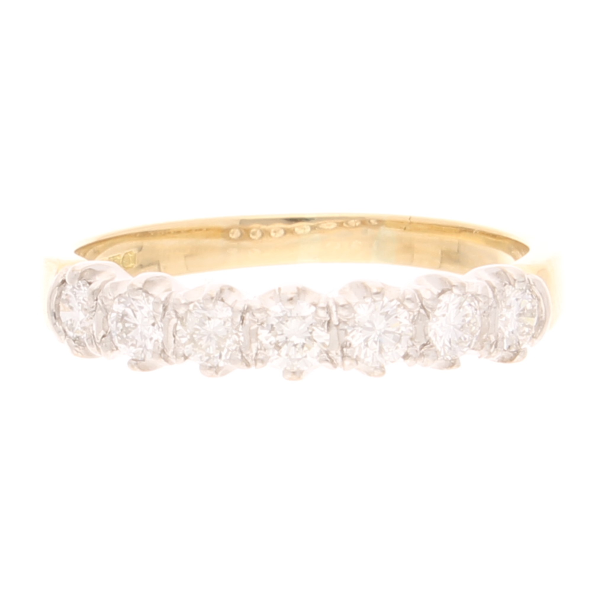 18Carat Yellow Gold 1.00ct Diamond Eternity Ring (Size Q) 4mm Wide (1) 18Carat Yellow Gold 1.00ct Diamond Eternity Ring (Size Q) 4mm Wide - Image 1