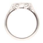 950 Palladium 0.50ct Diamond Daisy Cluster Ring (Size H 1/2) 10x11.5mm - Image 4