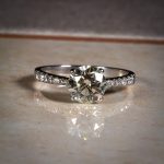 18Carat White Gold 1.50ct Diamond Solitaire w/ 0.20ct Accents Ring (Size M) 7mm Head - Image 2