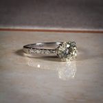 18Carat White Gold 1.50ct Diamond Solitaire w/ 0.20ct Accents Ring (Size M) 7mm Head - Image 12