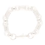 New! Sterling Silver 10" Fancy Patterned Belcher Bracelet (13mm Wide) - Image 5
