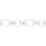 New! Sterling Silver 10" Fancy Patterned Belcher Bracelet (13mm Wide) - Image 4