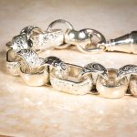 New! Sterling Silver 10" Fancy Patterned Belcher Bracelet (13mm Wide) - Image 2