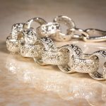 New! Sterling Silver 8.5" Love Heart Patterned Belcher Bracelet (9mm Wide) - Image 2
