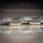 New! Sterling Silver 8.5" Patterned Box Belcher Bracelet (8.5mm Wide) - Image 6