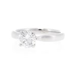 950 Platinum 1.00ct Diamond Solitaire Ring (Size L 1/2) 6.5mm Head - Image 3