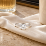 950 Platinum 1.00ct Diamond Solitaire Ring (Size L 1/2) 6.5mm Head - Image 7