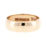 Vintage 9Carat Yellow Gold D-Shape Wedding Band (Size J 1/2) 5mm Wide