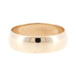Vintage 9Carat Yellow Gold D-Shape Wedding Band (Size J 1/2) 5mm Wide - Image 3